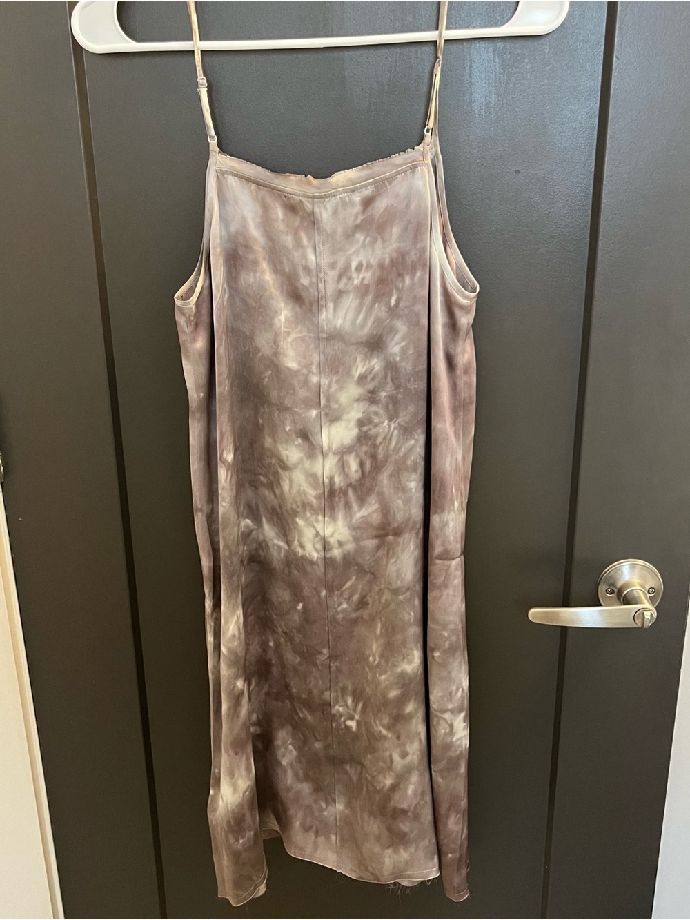 ATM Tie-Dye Silk Camisole Dress - Neutral Mauve - Picture 4 of 7